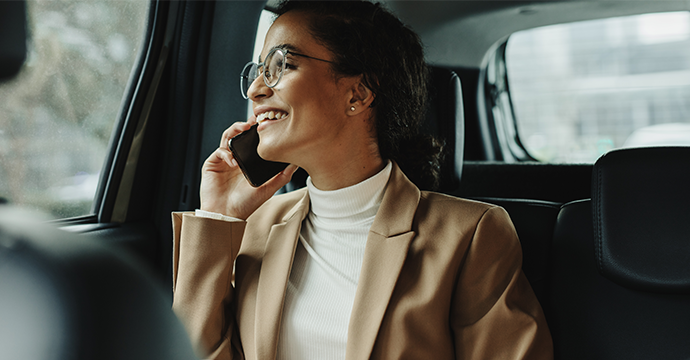 Business women commuting