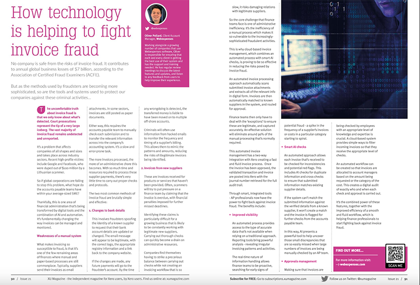 Xero article: How technology is helping to fight invoice fraud