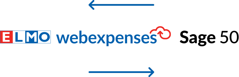 Webexpenses and Sage 50 logo