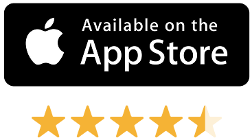 Available in the App Store with 4.5 star rating