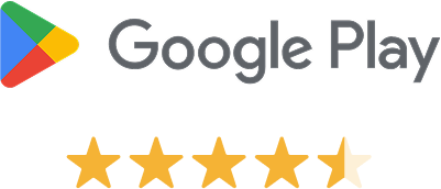 Google Play with rating 4.5 stars