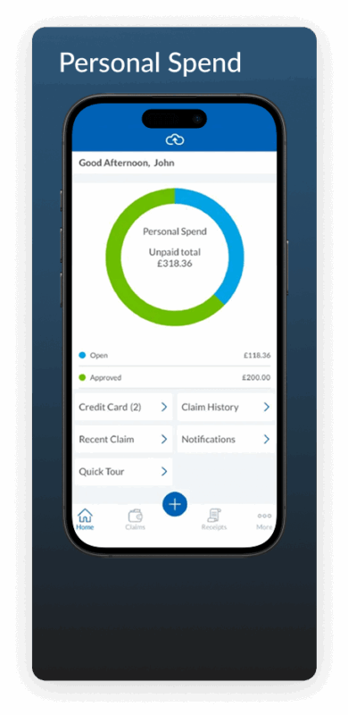 Webexpenses Personal Spend App – Mobile Expense Tracking and Claim Management