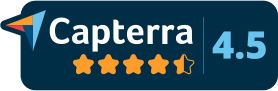Capterra 4.5 stars badge