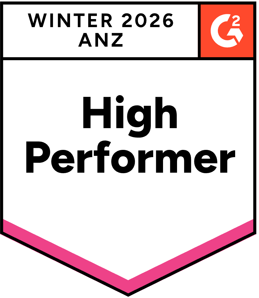 G2 High Performer ANZ 2026 badge
