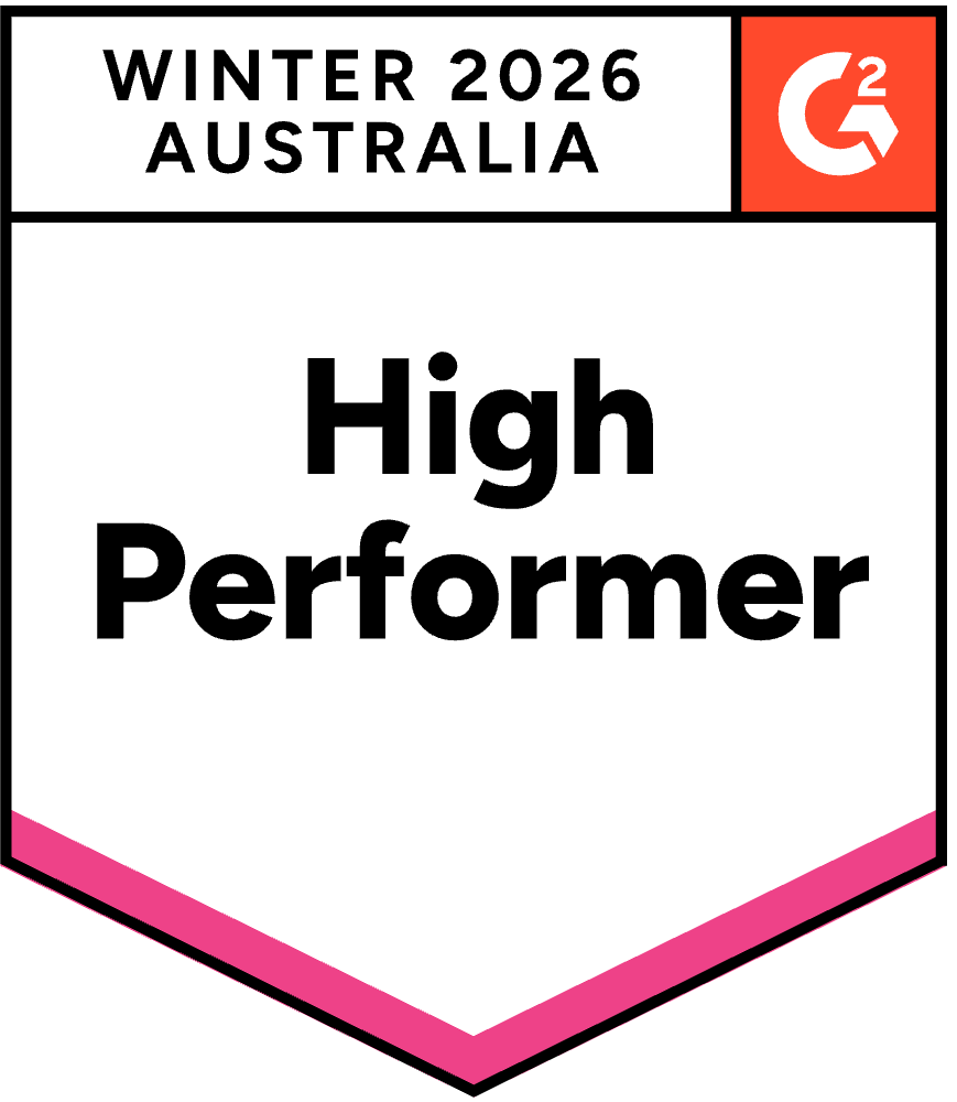 G2 High Performer Australia 2026 badge
