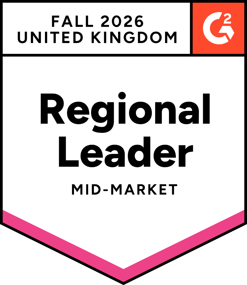G2 Regional Leader UK Mid-Market, Fall 2026
