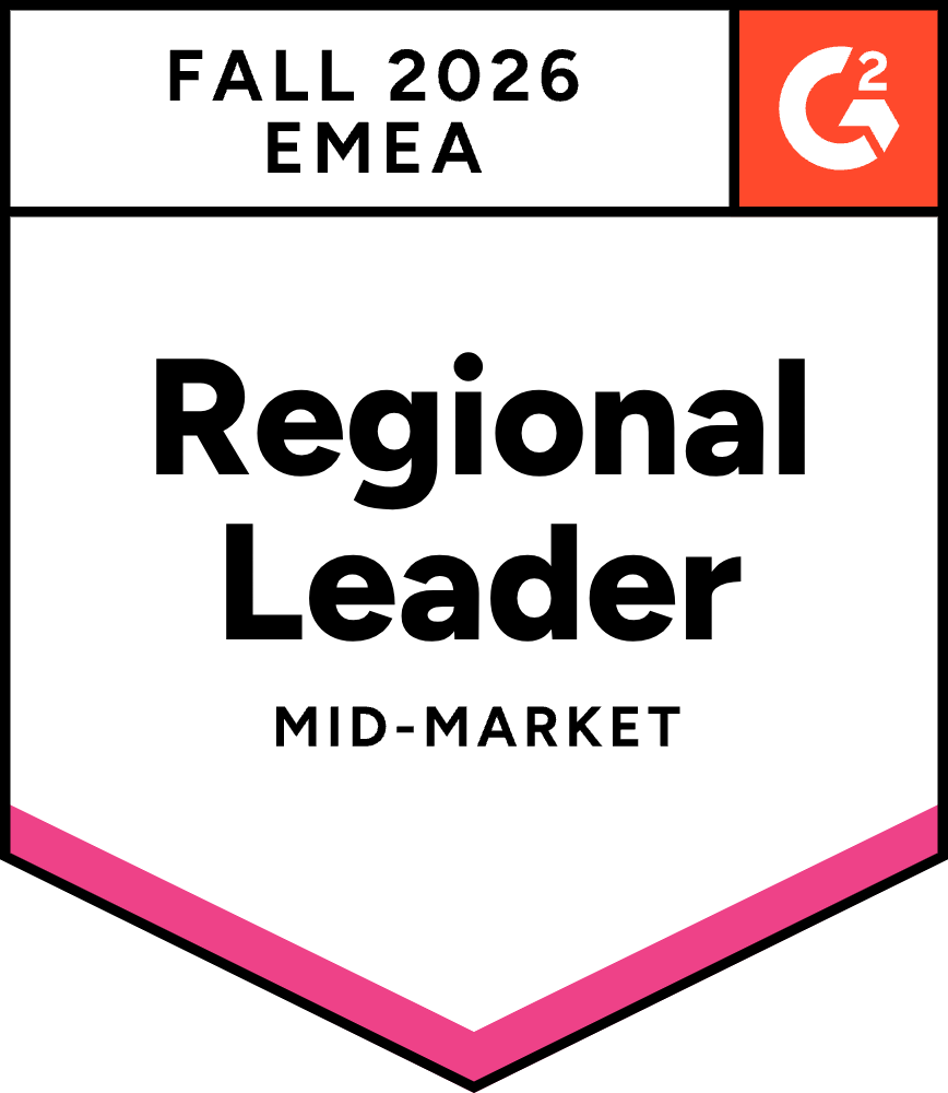 G2 Regional Leader EMEA Mid-Market, Fall 2026